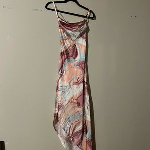 Spaghetti strap tie back dress